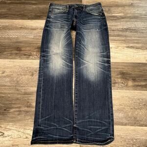 American Eagle Next Level Flex Blue Mens 33x29 Original Straight Fit Denim Jeans
